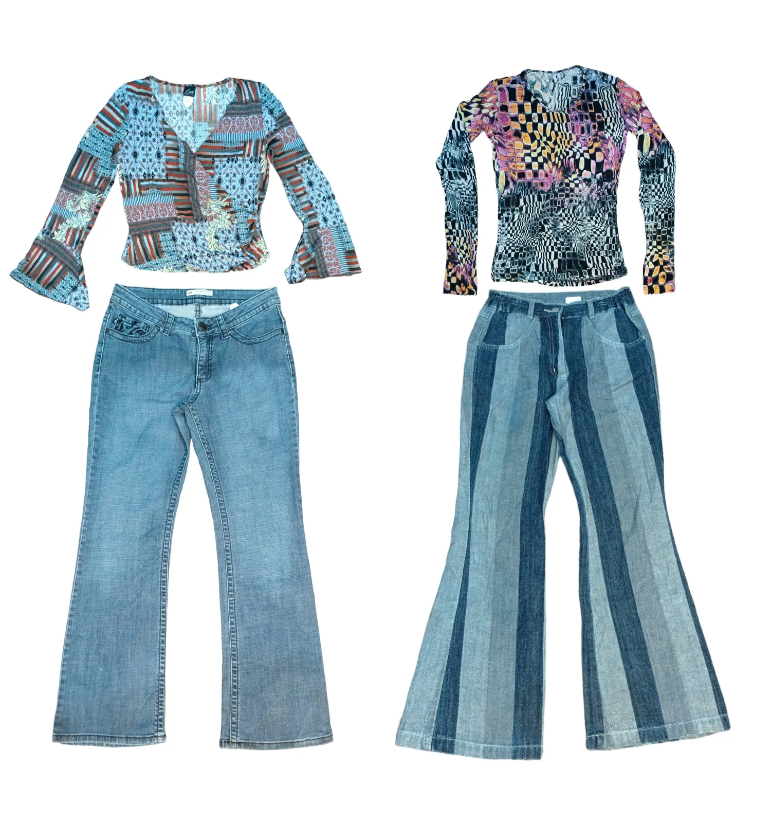 Y2K Chic: Retro Denim and Tops for the Ultimate Style Statement 💃🔥👖✨ (S-089)